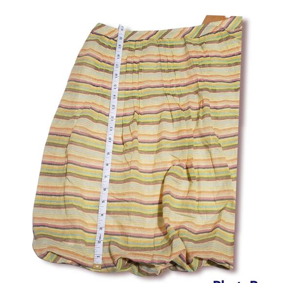 Cynthia Steffe Stripped Pastel Skirt - 2 Skirts in 1 - Size 10 - Picture 5 of 7